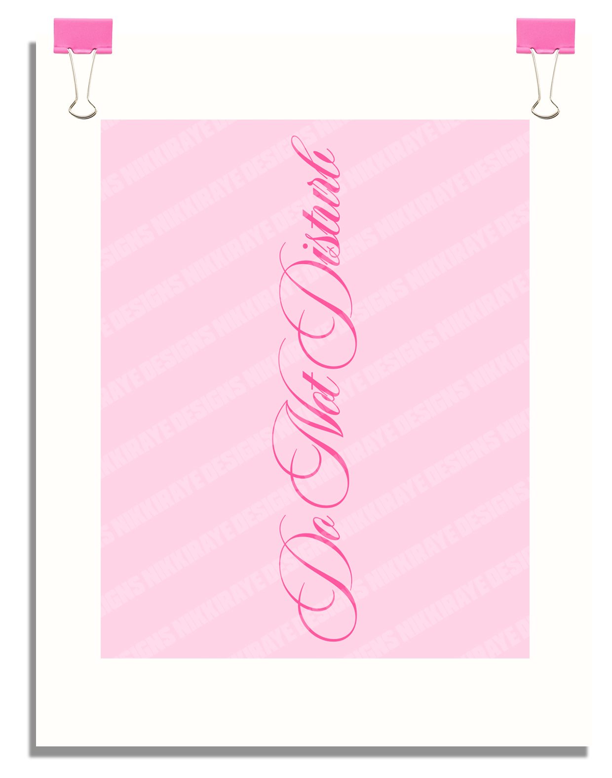 DND PINK POSTER