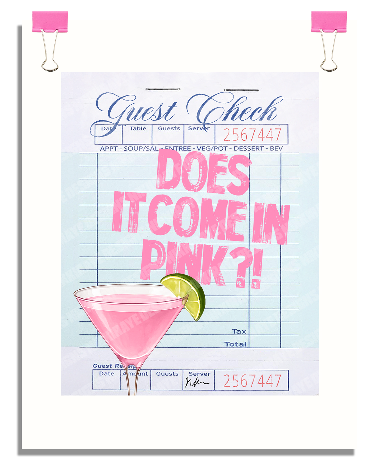 PINK PLS POSTER