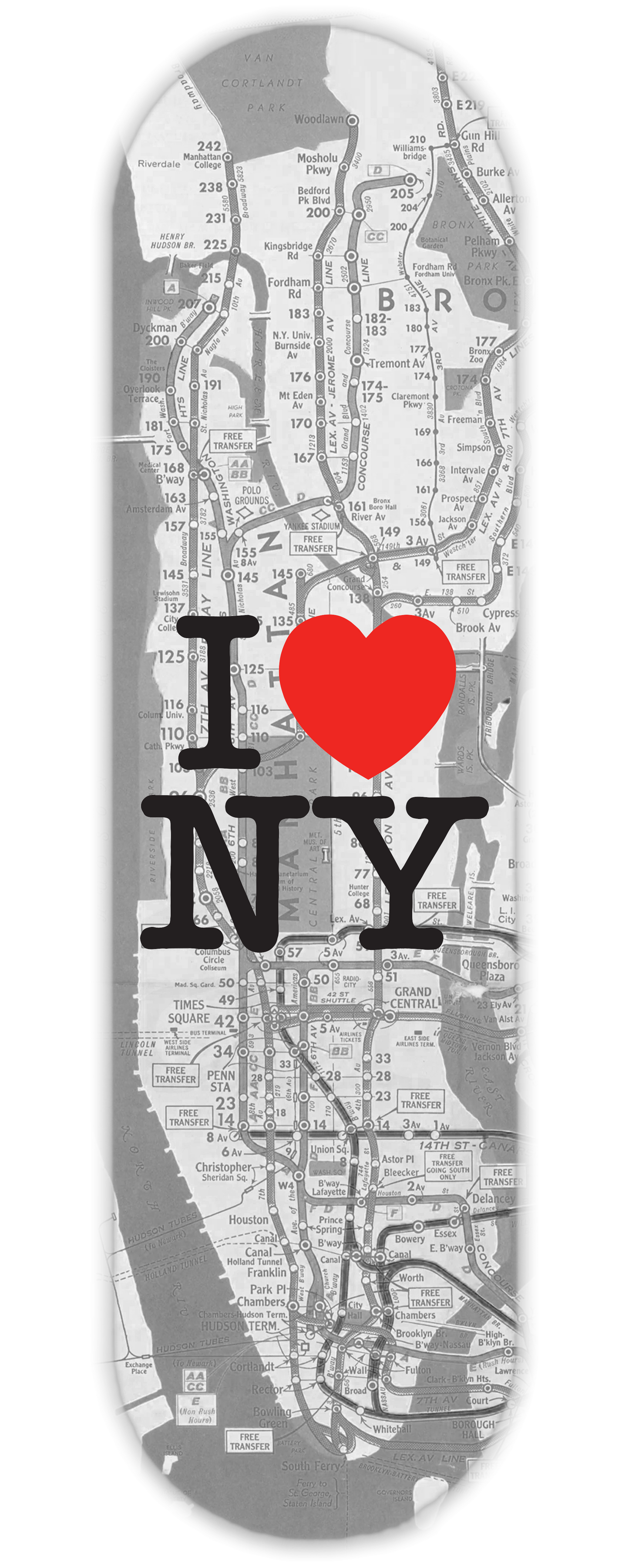 I <3 NY MAP