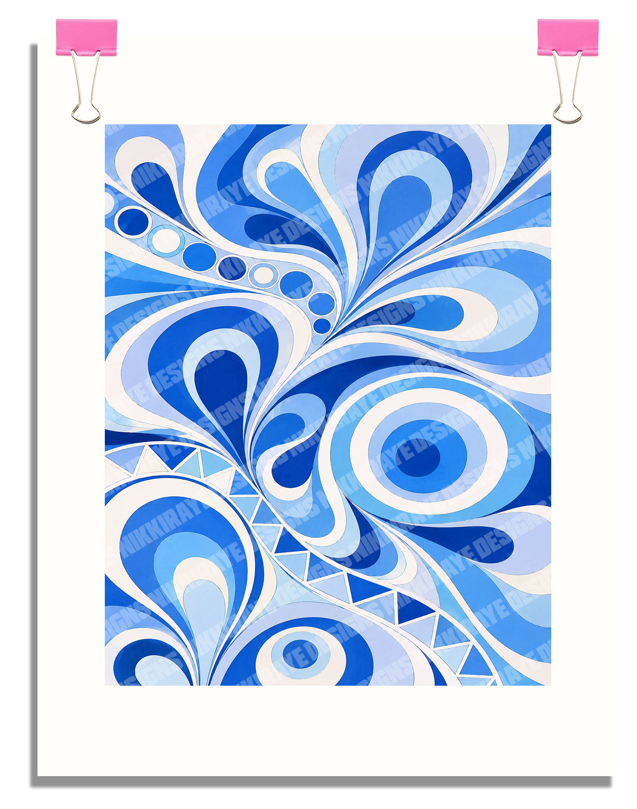 PAISLEY POP ART POSTER - 16X20
