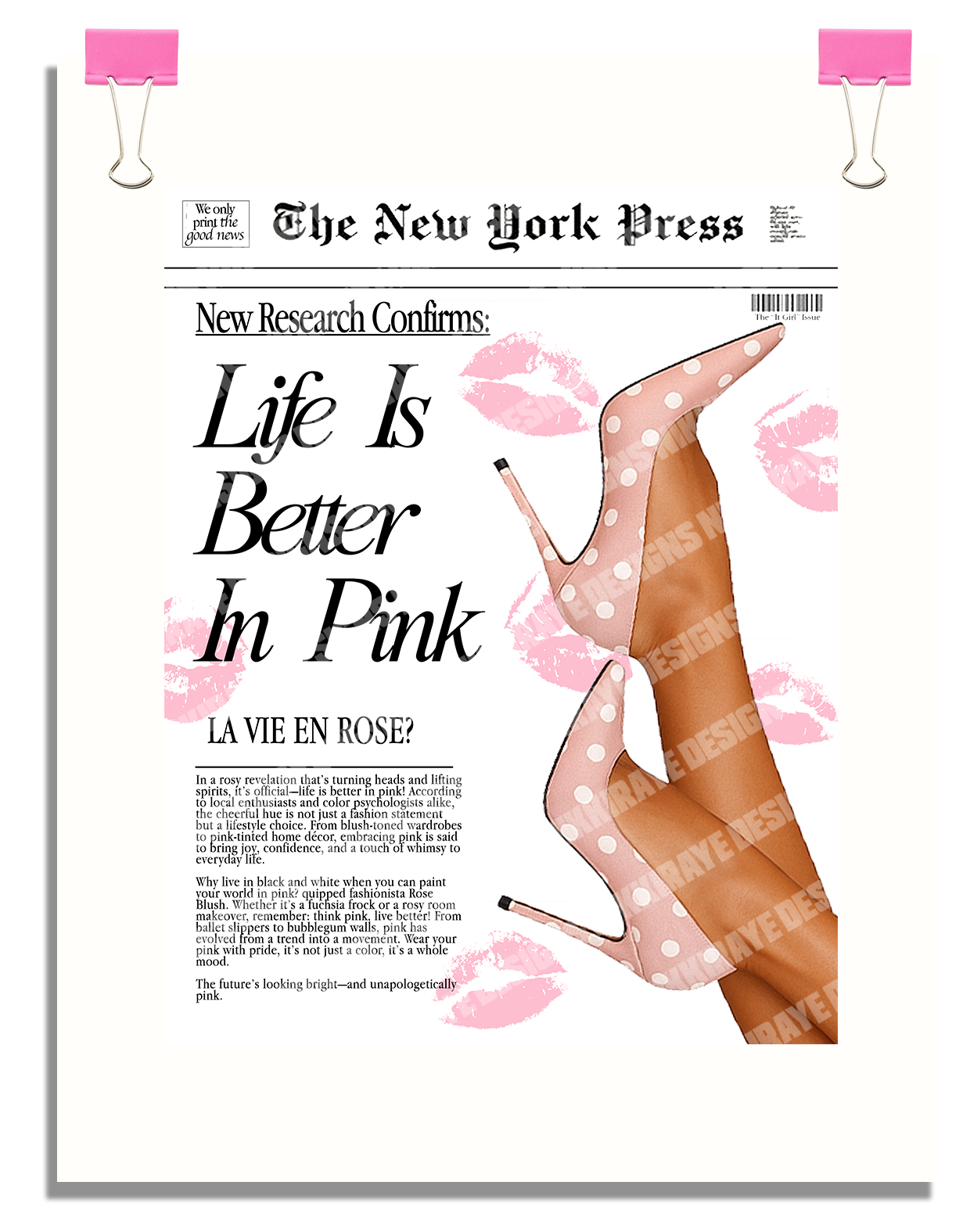 POLKADOT PINK NEWS FLASH