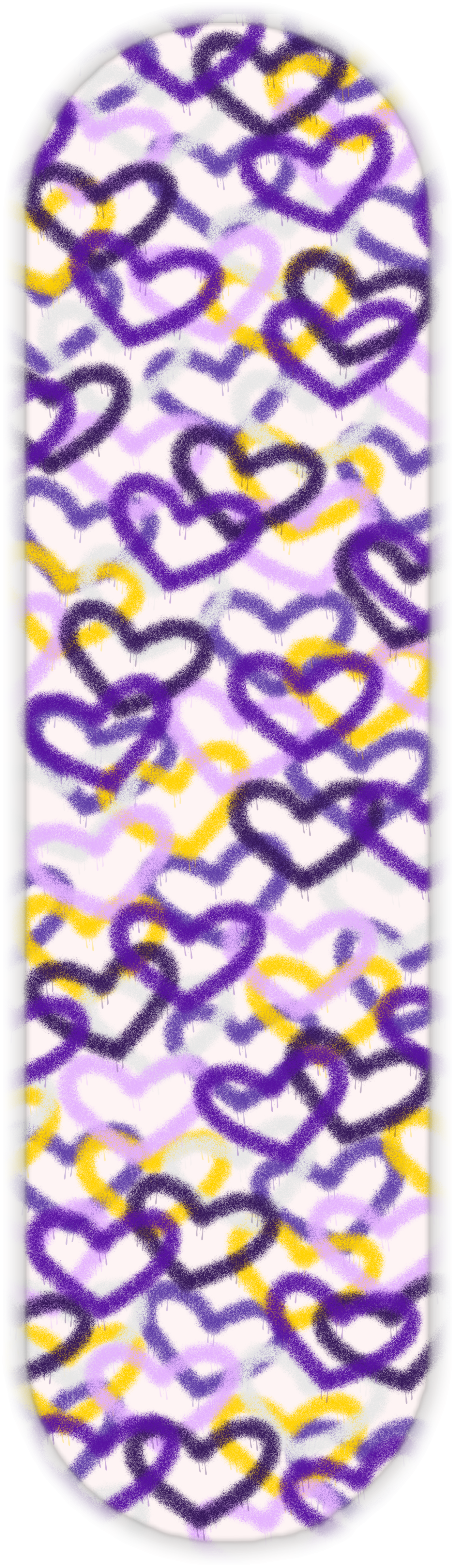 PURPLE & YELLOW HEARTS