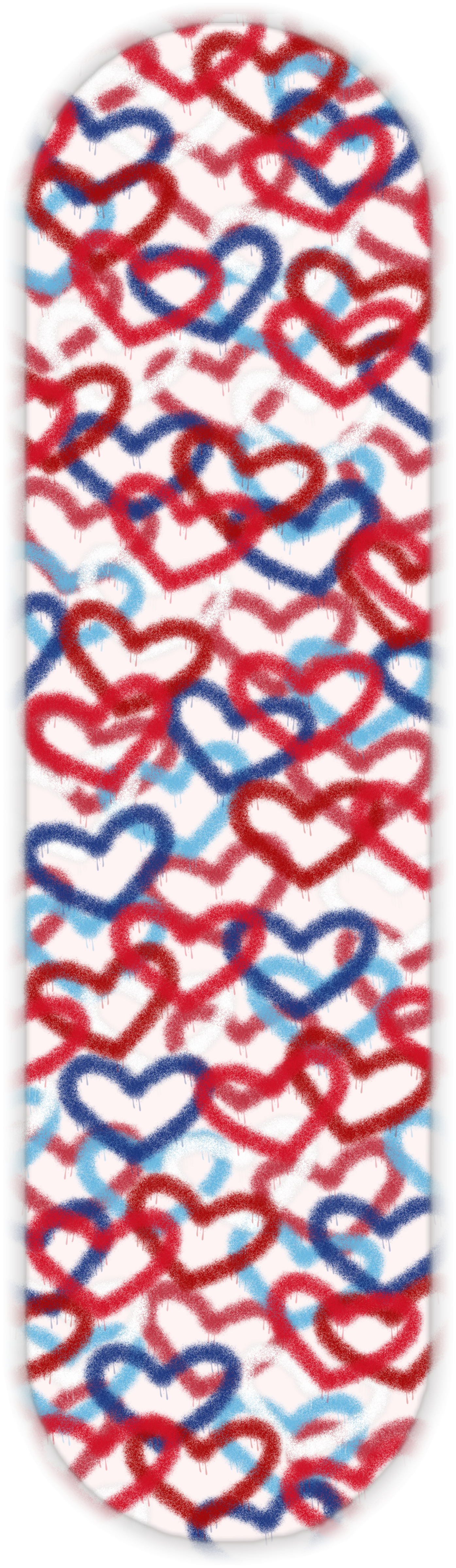 RED WHITE BLUE HEARTS