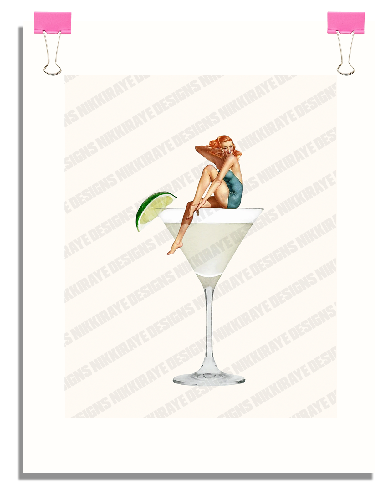 LIME TINI GIRL POSTER