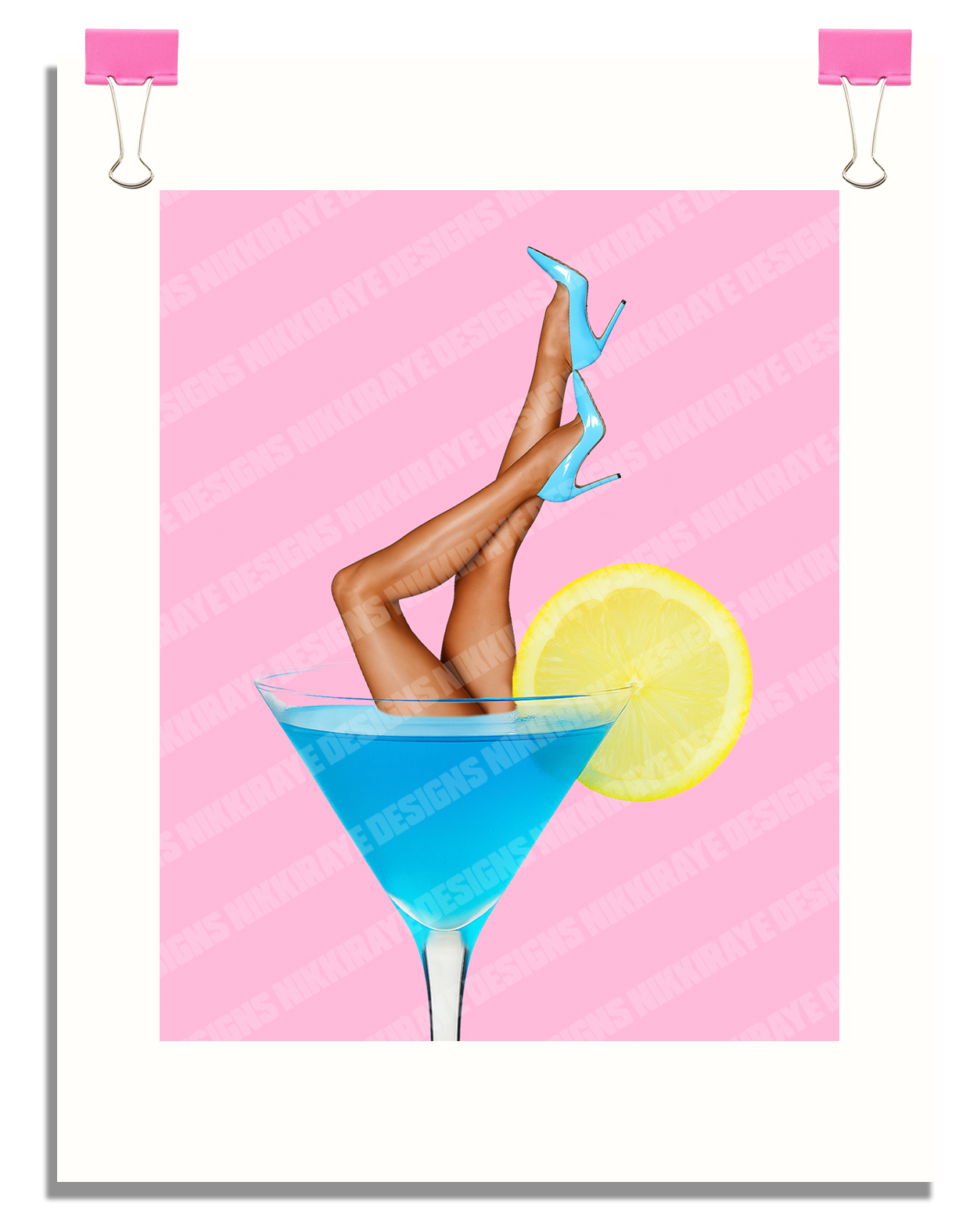 BLUE TINI POSTER