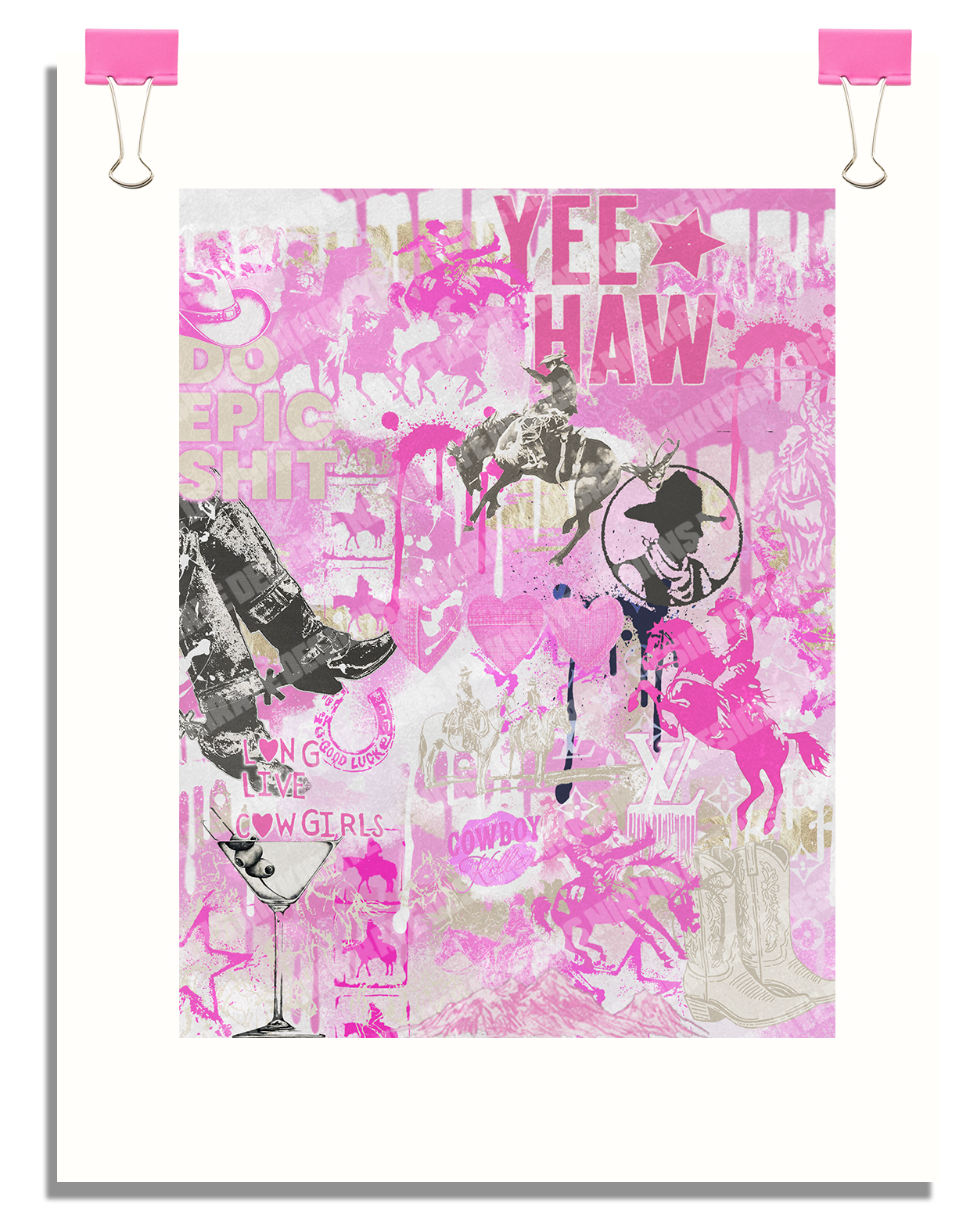 COWGIRL PINK POSTER