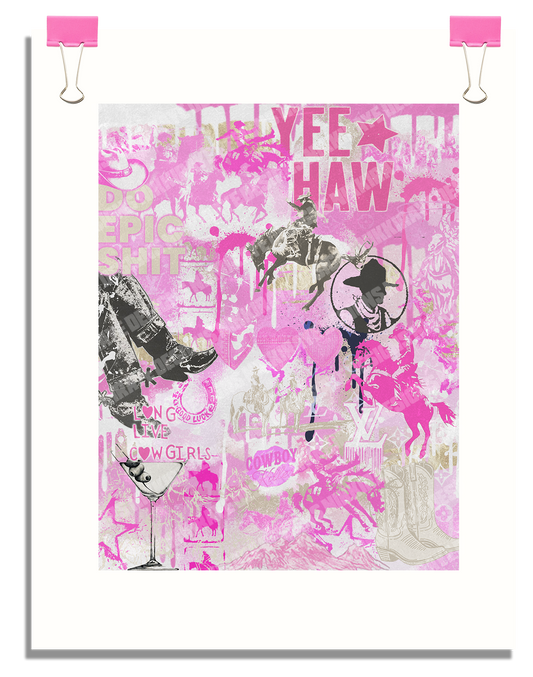 COWGIRL PINK POSTER