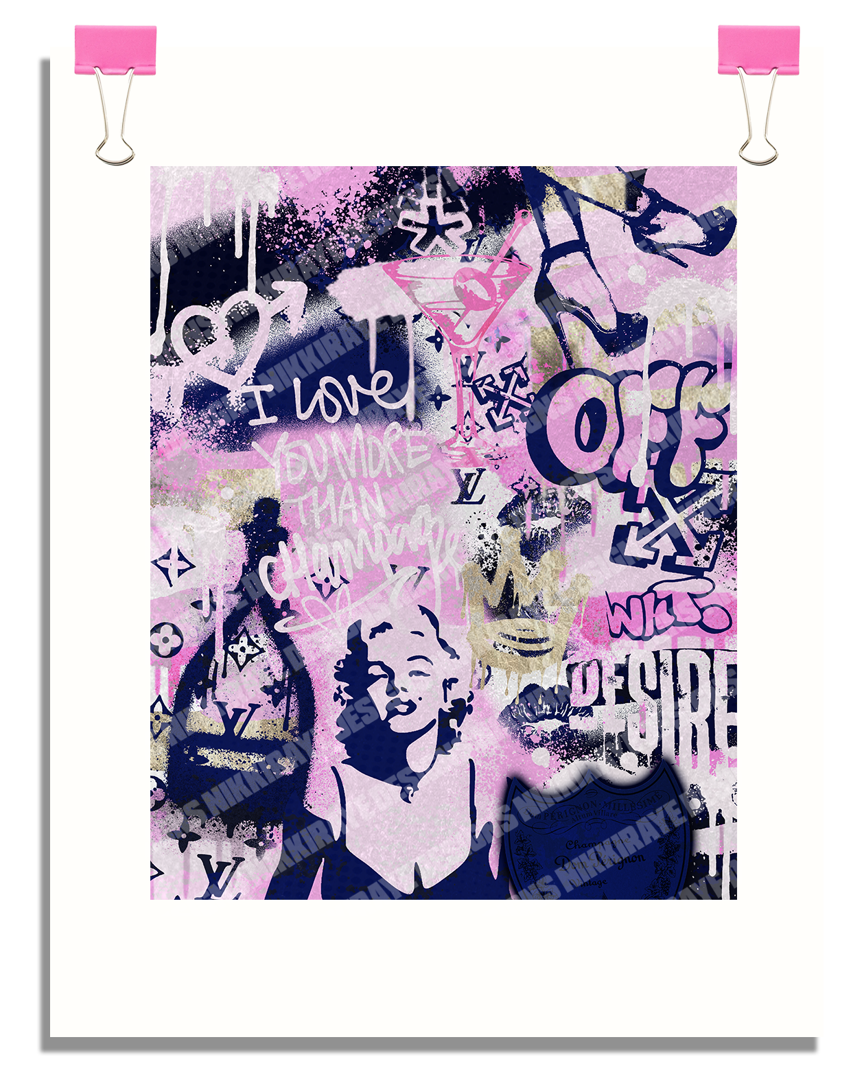I <3 CHAMPAGNE POSTER