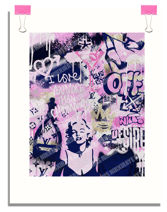 I <3 CHAMPAGNE POSTER