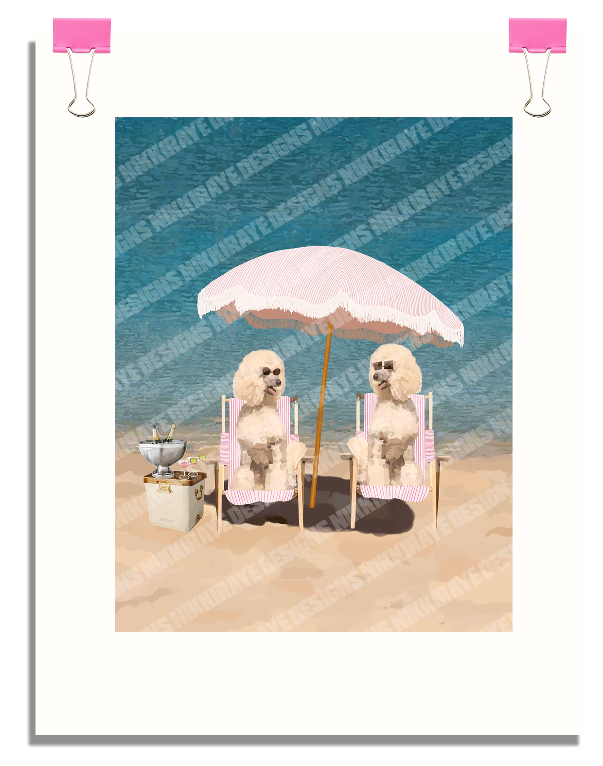 POODLES AT PLAY