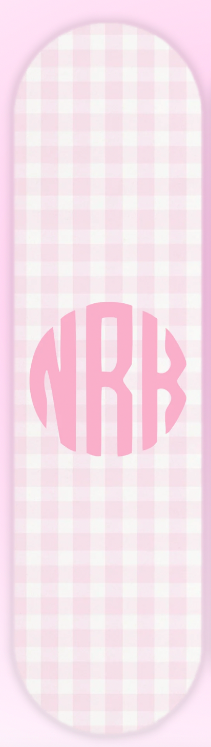 GINGHAM MONOGRAM INITIALS