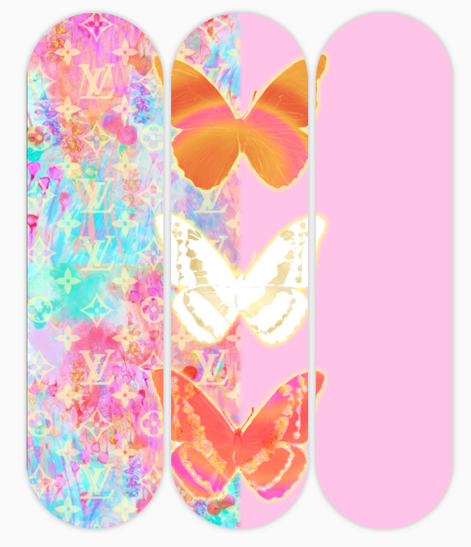 PINK BUTTERFLY SET