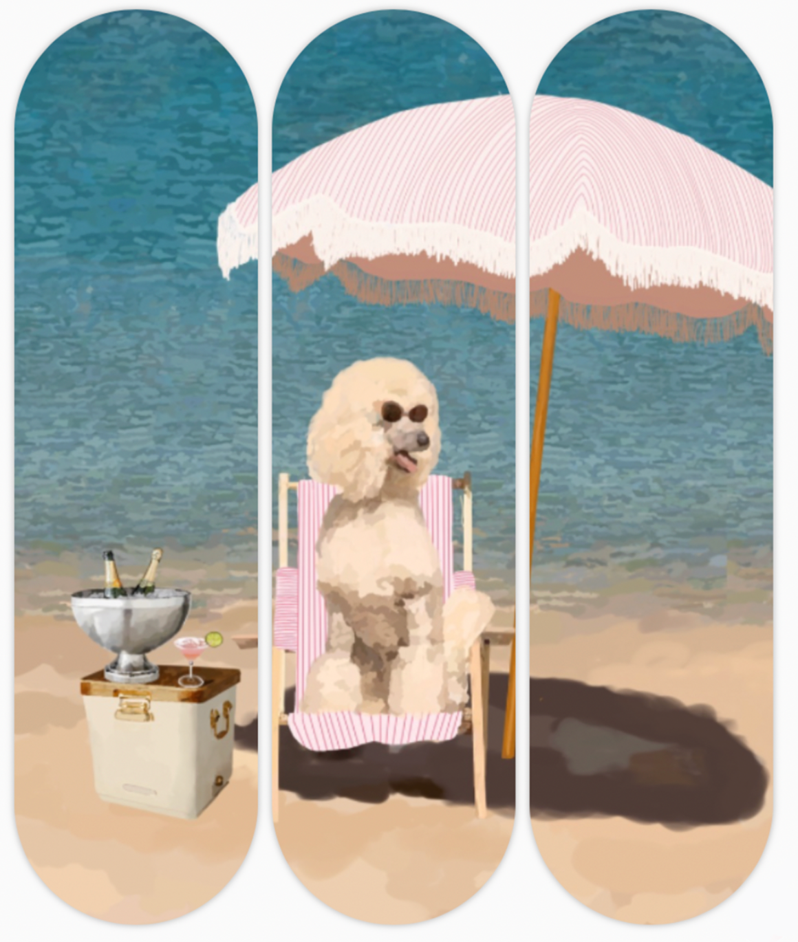 POODLES AT PLAY