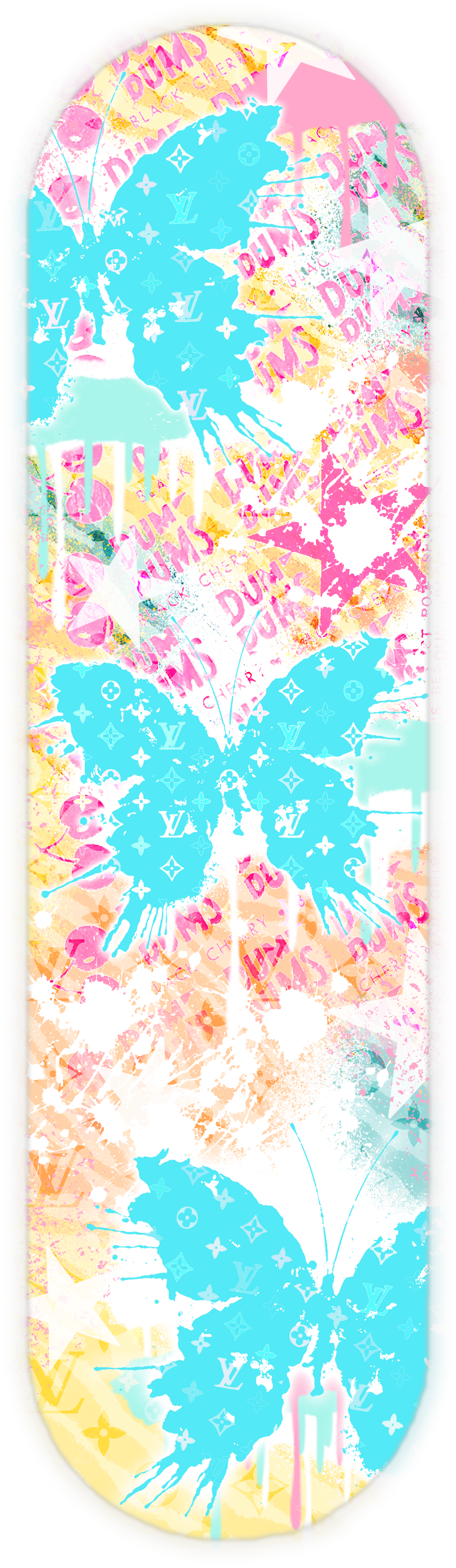 SPLATTER BUTTERFLY BLUE