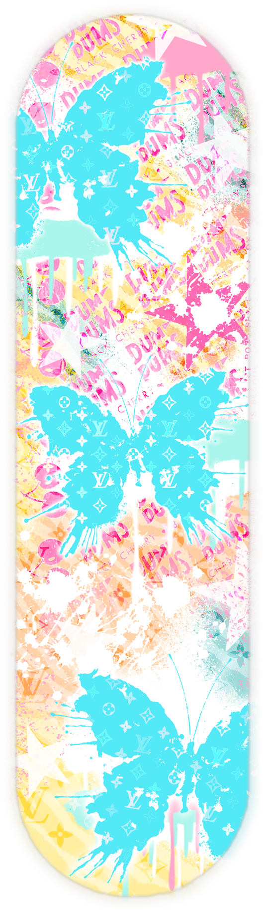 SPLATTER BUTTERFLY BLUE