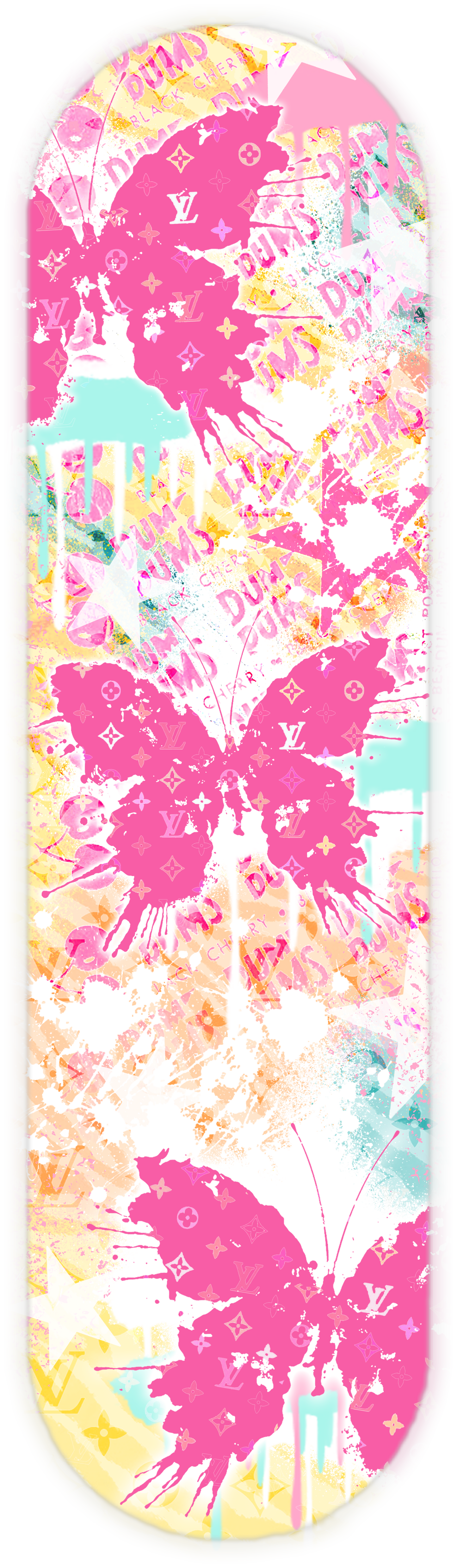 SPLATTER BUTTERFLY PINK