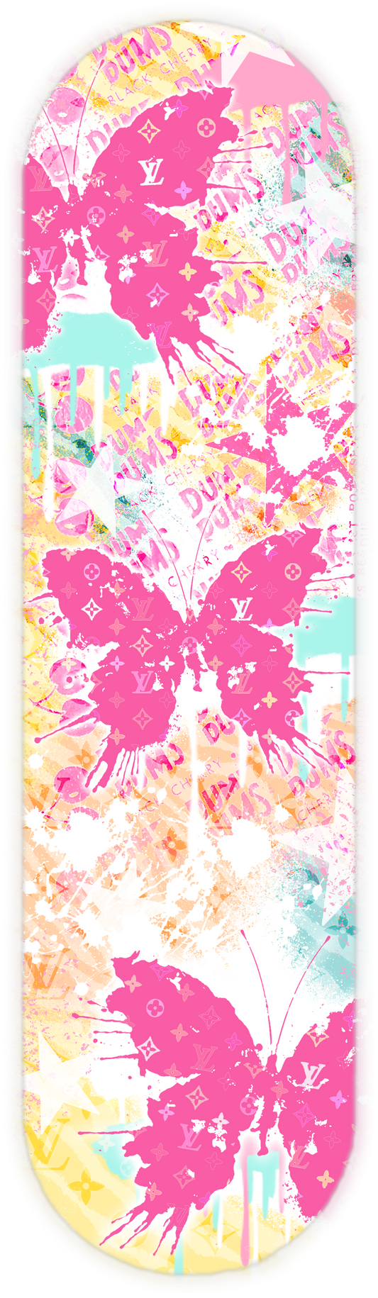 SPLATTER BUTTERFLY PINK