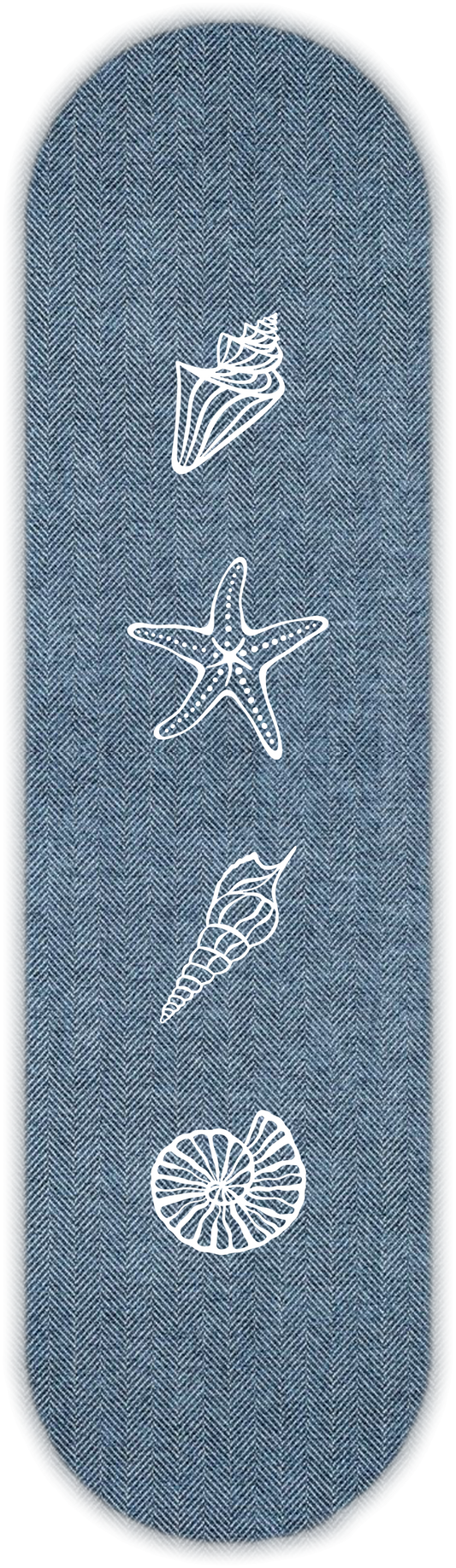 SHELL PATCHES WHITE