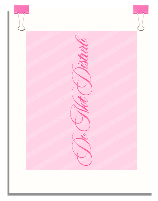 DND PINK POSTER