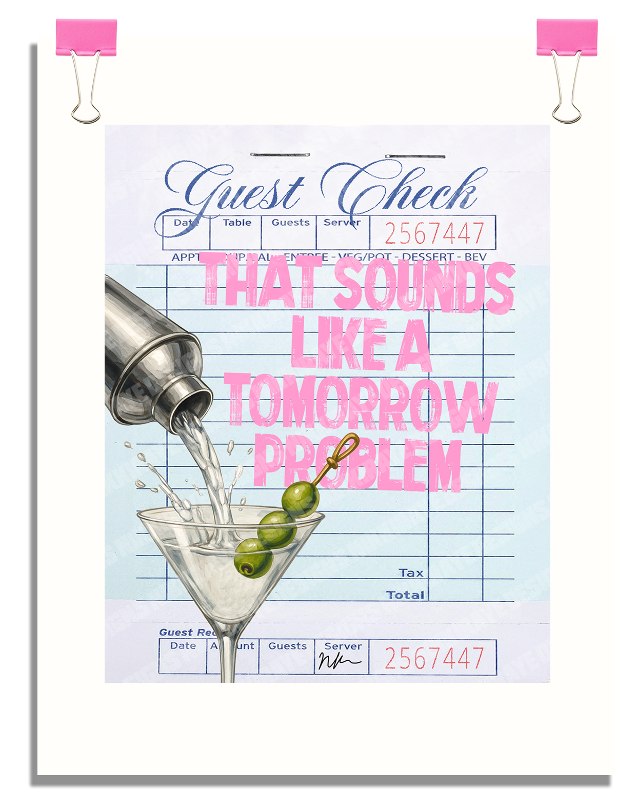 TOMORROW PROBLEM POSTER