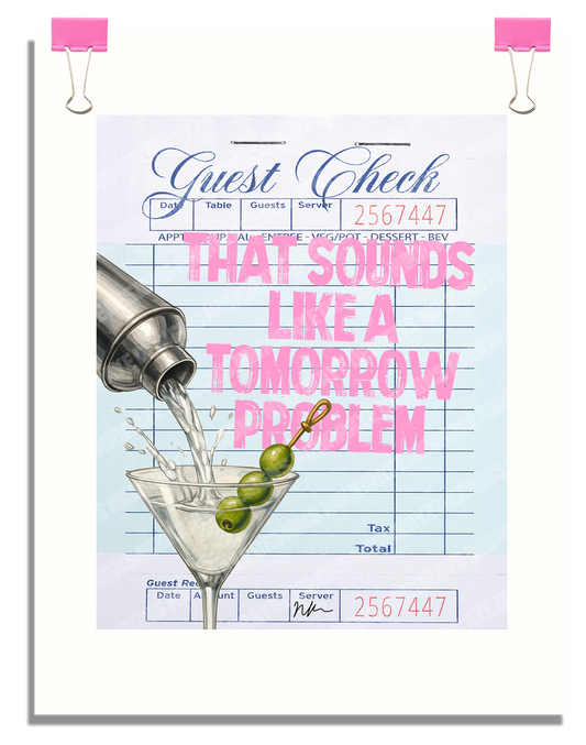 TOMORROW PROBLEM POSTER