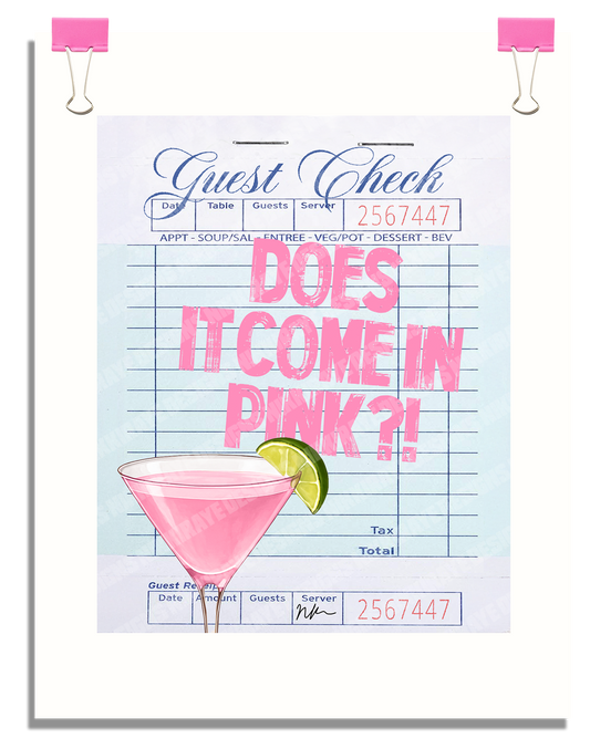 PINK PLS POSTER