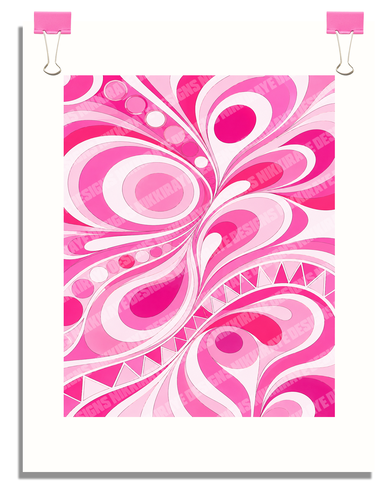 PAISLEY POP ART POSTER  - 16X20