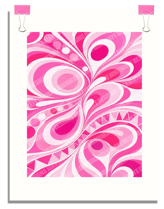 PAISLEY POP ART POSTER  - 16X20
