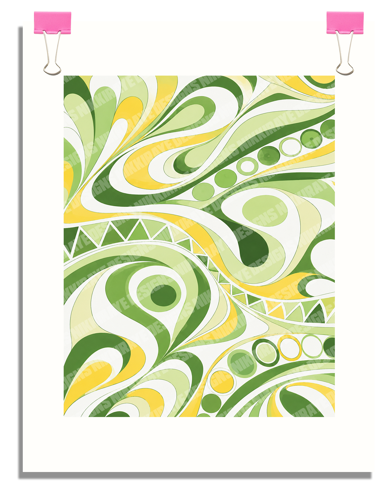 PAISLEY POP ART POSTER  - 16X20