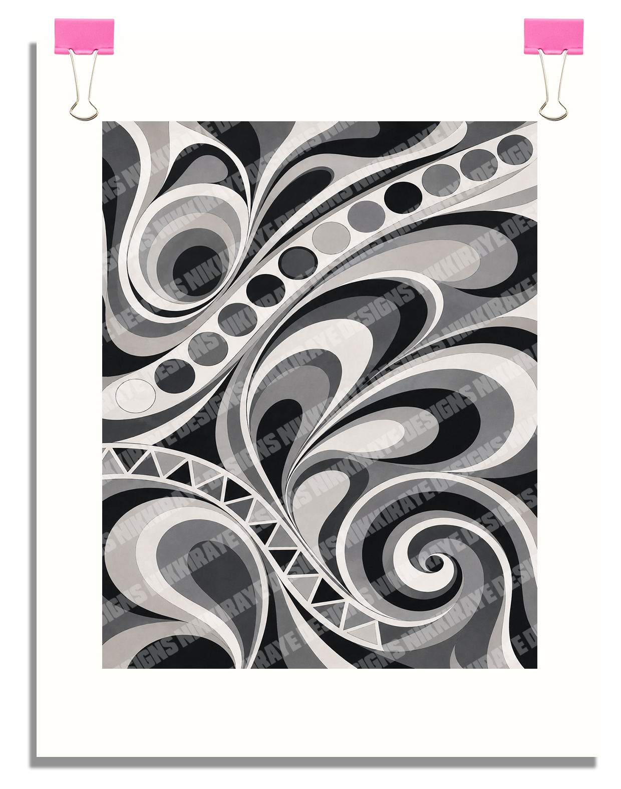 PAISLEY POP ART POSTER  - 16X20