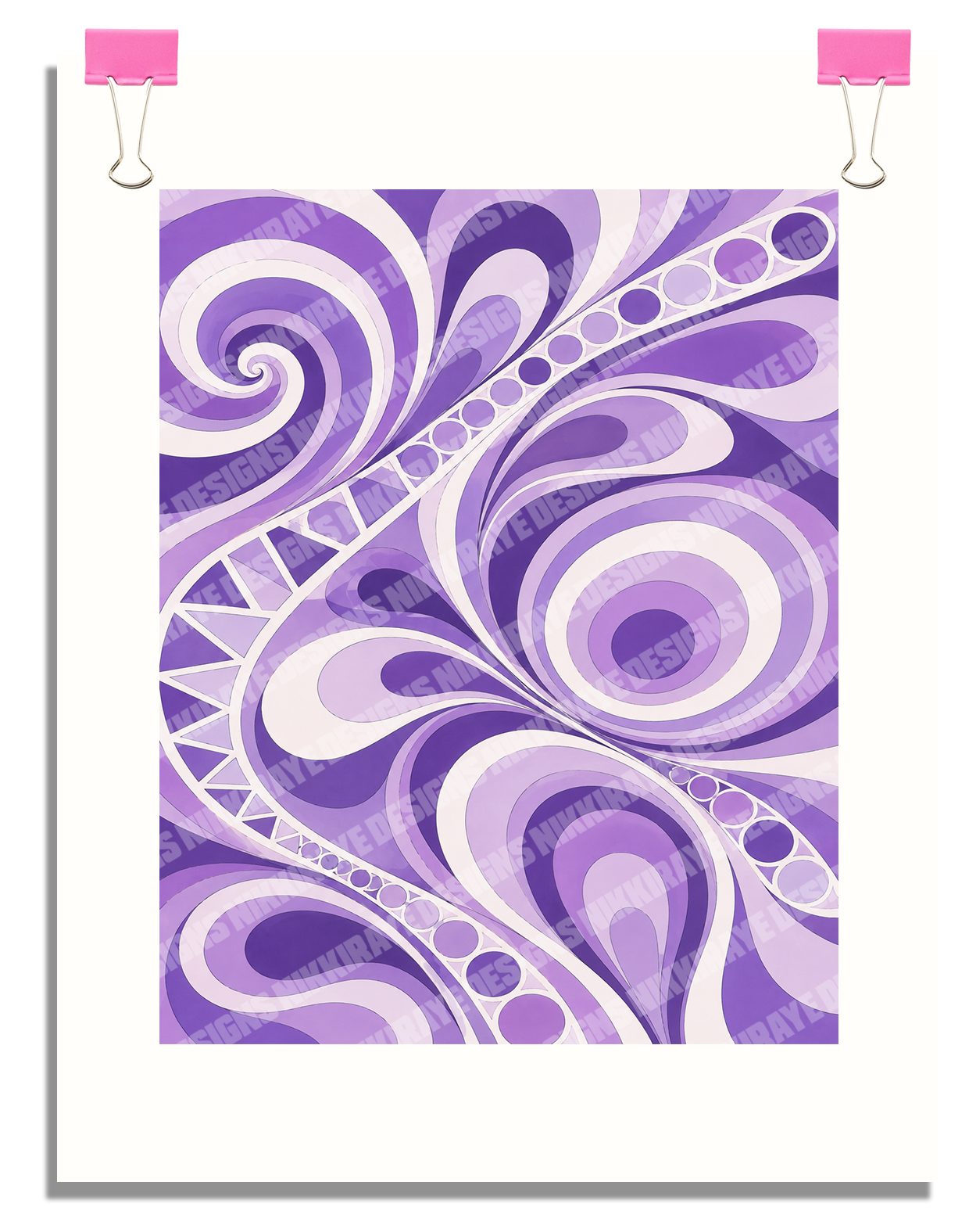 PAISLEY POP ART POSTER  - 16X20