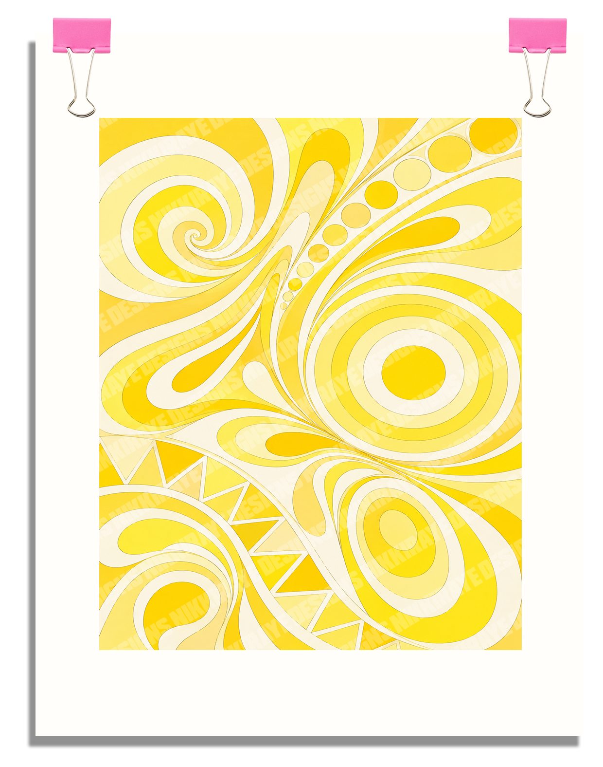 PAISLEY POP ART POSTER  - 16X20