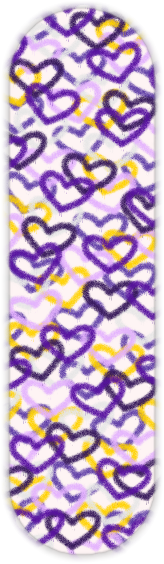 PURPLE & YELLOW HEARTS