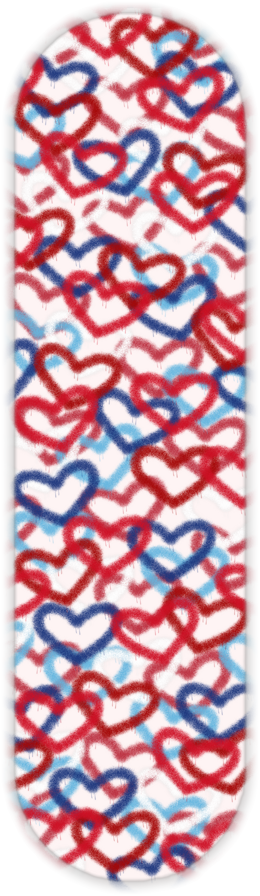 RED WHITE BLUE HEARTS