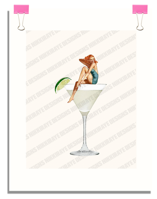 LIME TINI GIRL POSTER