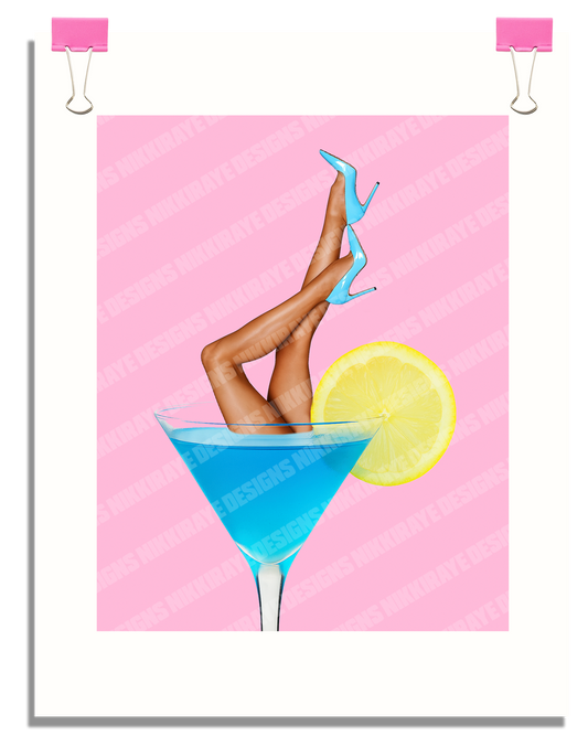 BLUE TINI POSTER