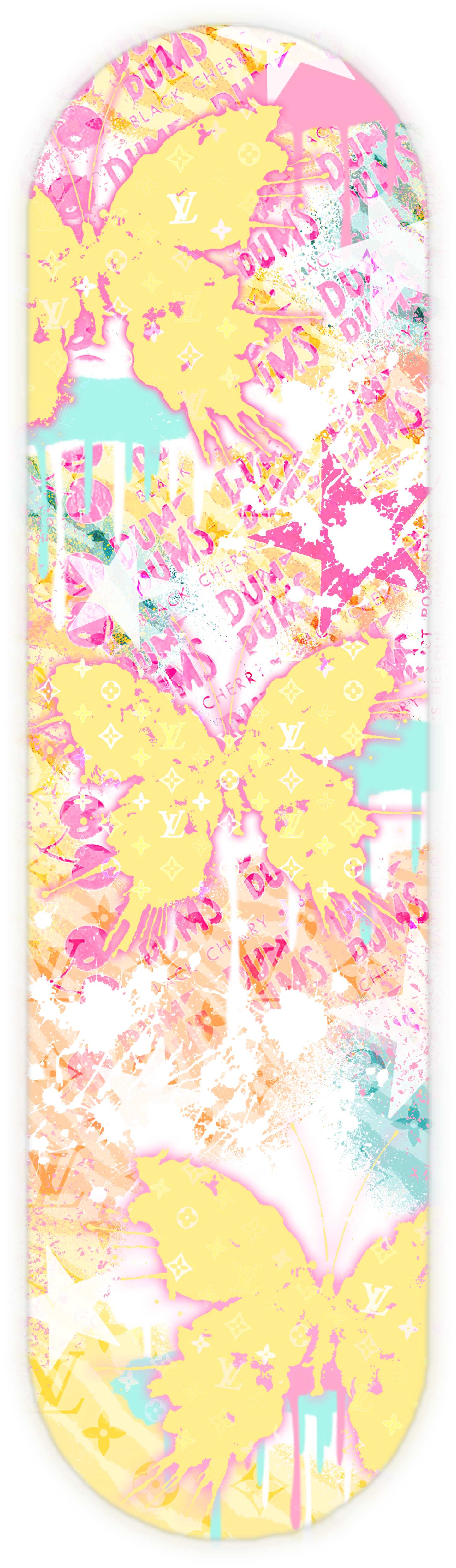 SPLATTER BUTTERFLY YELLOW